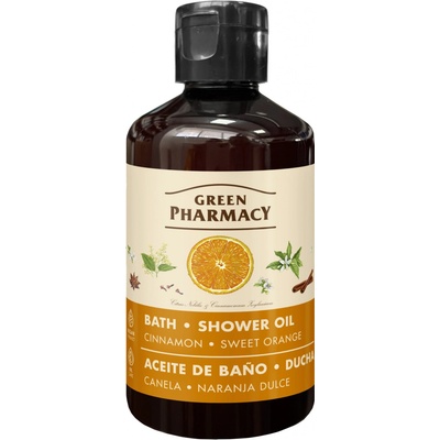 Green Pharmacy Cinnamon & Sweet orange Bath Oil sprchový olej skořice 250 ml