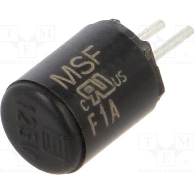 SCHURTER 0034.4221 Pojistka: tavná; 1A; 125VAC; rychlá; TR5; PCB,THT; MSF 125; měď