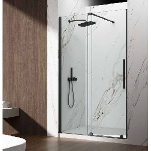 SAPHO Spirit - Душ врата 110 см, прозрачно стъкло/черно GI1011B (GI1011B)