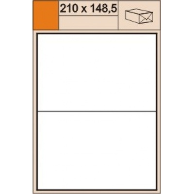 S+K label PLUS 210 x 148,5 mm bílé A4 100 archů