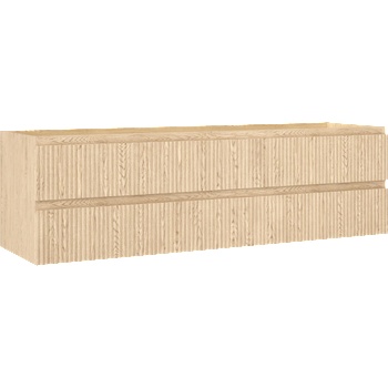 Mexen Rivel шкаф за баня с умивалник 160 см, 2 чекмеджета, оребрена, дъб - 91A20-16047-2-BFF81 (91A20-16047-2-BFF81)