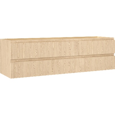 Mexen Rivel шкаф за баня с умивалник 160 см, 2 чекмеджета, оребрена, дъб - 91A20-16047-2-BFF81 (91A20-16047-2-BFF81)