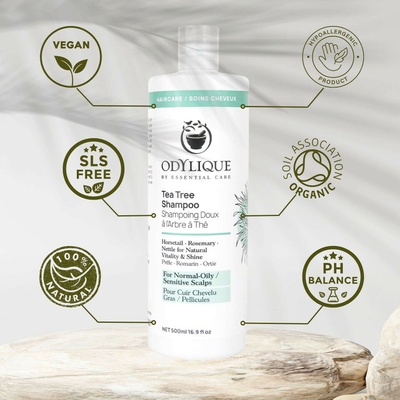 Odylique Šampon proti lupům s kopřivou a Tea Tree olejem 500 ml