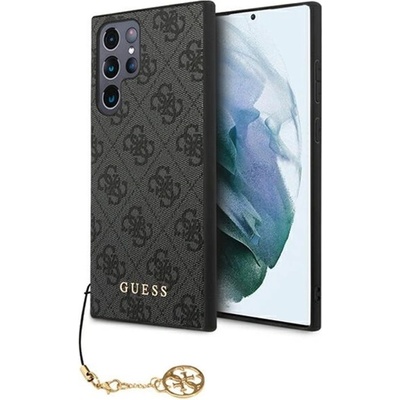 CG Mobile Samsung S23 Ultra GUESS 4G CHARMS пластмасов протектор за телефон, текстилен заден капак, декор за телефон, ЗЕЛЕН GUHCS23LGF4GGR (GUHCS23LGF4GGR)