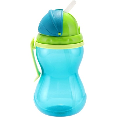 Canpol Babies Sportovní láhev se slámkou a víčkem 370ml
