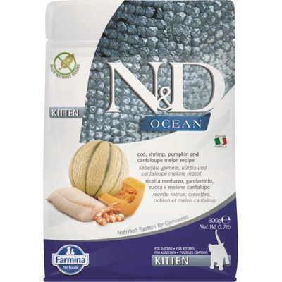 N&D Kitten OCEAN Pumpkin GF Cod Shrimp & Cantaloupe Melon 1,5 kg