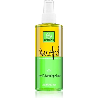 Oranjito Level 3 Shake Hemp Superaccelerator dvoufázový opalovací sprej do solária 200 ml – Zboží Dáma