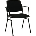 FURNIT Посетителски стол ISIT ARM Black