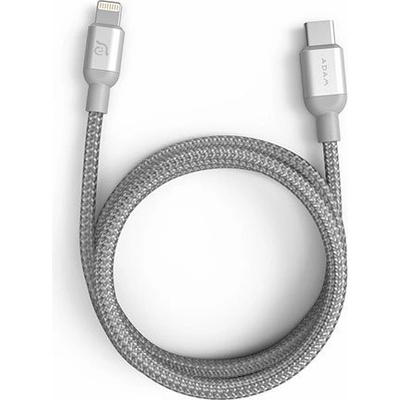Adam Elements ACBADCL200BSL USB-C to Lightning, 2m, stříbrný
