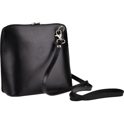 NovaKabelka Grana Nera kožená italská crossbody kabelka čern