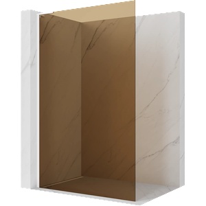 Mexen Kioto L душ кабина Walk-in 70 x 200 cm, кафе, бяла - 800-070-103-20-32 (800-070-103-20-32)