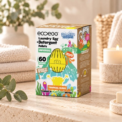 Ecoegg Prací vajíčko SpongeBob Universal s tropickou vůní na 60 pracích cyklů