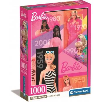 Clementoni - Puzzle Compact Barbie - 1 000 piese