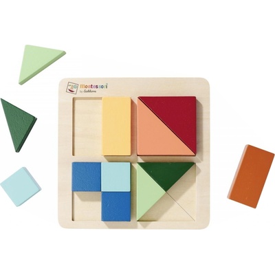 Eichhorn Игрален комплект Eichhorn - Монтесори пъзел с форми, 12 части (100006032)