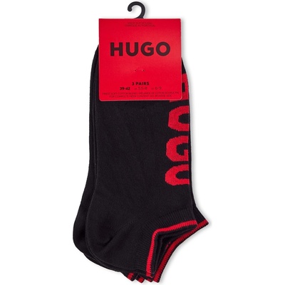 Hugo Чорапи Hugo Men's 3 Pack Trainer Ankle Socks - Black