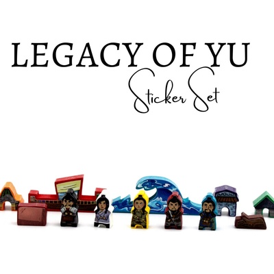 Meeple Stickers samolepky pro Legacy of Yu