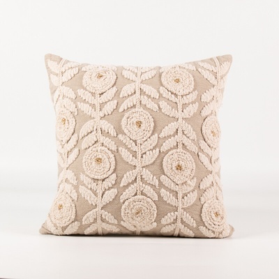 Takoy Ručně vyšívaný bavlněný polštář 40x40 BOHO COLLECTION-HT-01066 | 40 x 40 cm