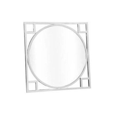 DEKODONIA Стенно огледало DKD Home Decor Сребро Кристал Стомана (70 x 2 x 70 cm)
