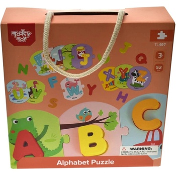 Image 1 of Tooky Toy - Аз уча английските букви - дървен образователен комплект