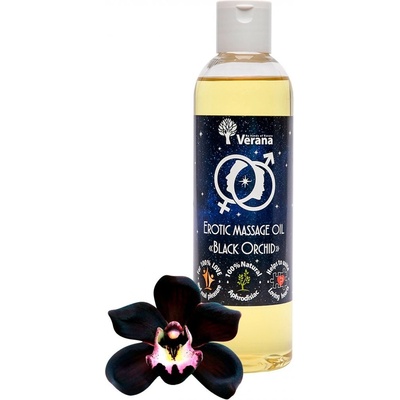Verana Erotický masážny olej Čierna orchidea 250 ml