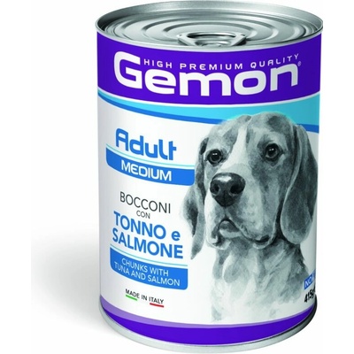 Gemon Dog HP Medium kúsky tuniaka a losos 415 g