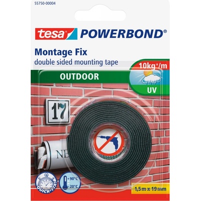 Tesa Oboustranná montážní páska Powerbond Outdoor 1,5 m x 19 mm průhledná