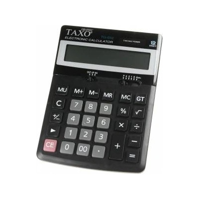 TITANUM Calculator Taxo 12- position TG-932 black