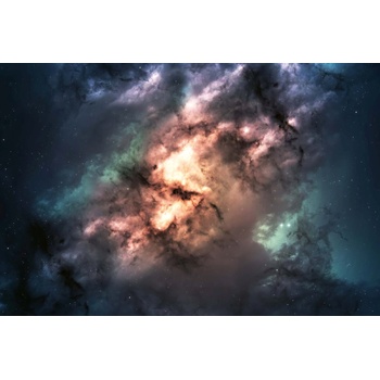 DIMEX ART s. r. o Флизелинов фототапет тъмна вселена 375 x 250 см