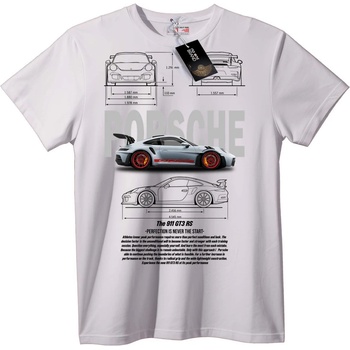NOONEBRAND Тениска Porsche 911 GT3 RS Дизайн - 6XL, Black