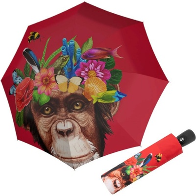 Modern Art Magic Flower Monkey dámský plně automatický deštník