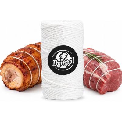 Bavlnené mäsiarske nite biele, šnúra 100 g