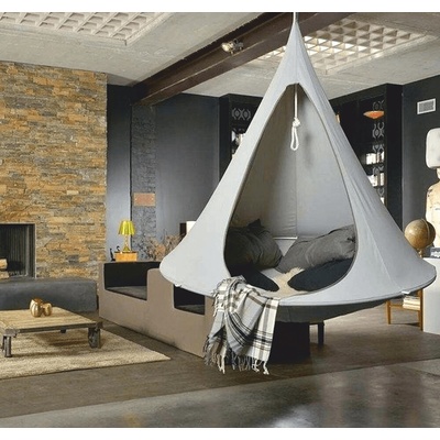Koda Závěsné houpací křeslo světle šedá EAGLE NEW BIG SIZE CACOON HAMMOCK – Hledejceny.cz