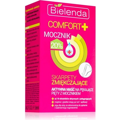 Bielenda Ponožky na popraskané paty s ureou 20% Comfort (Softening Socks) 2 x 6 ml
