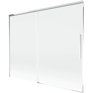 Mexen Rox двукрила плъзгаща се душ кабина 190 x 150 см, прозрачна, хром (8C9-190-001-01-00)