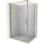 Mexen Exo-B отваряема душ кабина 80 x 95 см, прозрачна, златна - 817-080-095-50-00 (817-080-095-50-00)