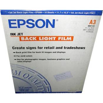 Epson ХАРТИЯ epson ink jet back light film - a3 - p№ - 41131 - заб. : 10л (- 41131)