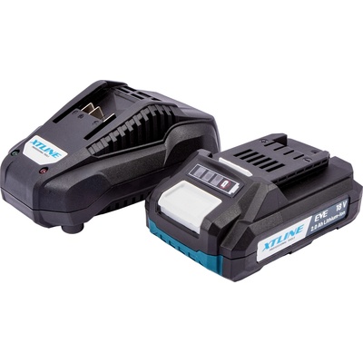 XTline s. r. o XTLINE XT102887 / Литиево-йонна батерия 18 V 2.0 Ah EVE с 2.4 A зарядно устройство (XT102887)
