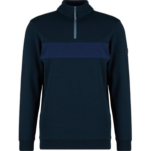 Stoic Мъжки вълнен пуловер Stoic MerinoFleece335 MMXX. Lulea II Half Zip Merino jumper - Dark Navy / Navy Blue (005-6573-0111)