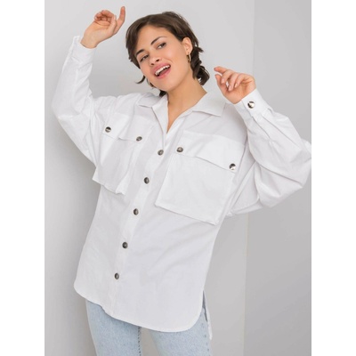 Rue Paris Shirt-346-KS-027.45-white šedá