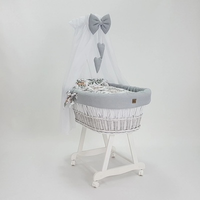 Ourbaby 2v1 crib CONE white biela