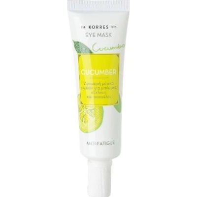 Korres Mask & Scrub Cucumber oční maska proti otokům a tmavým kruhům 8 ml