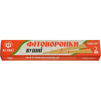 CHUDESNIK Ušné sviečkylieviky z včelieho vosku 2 ks