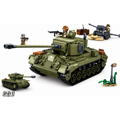 Sluban B0860 Střední tank 2v1 a protiletecké dělo