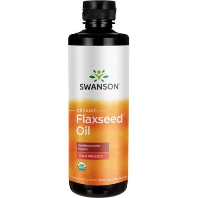Swanson Organic Flaxseed Oil 473 ml