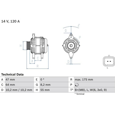 generátor BOSCH 0 986 049 650