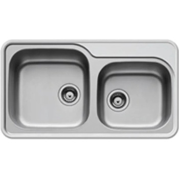 Image 1 of Pyramis SPACE MID (86х48) 2B Гладко, Мивки за кухни иноксови