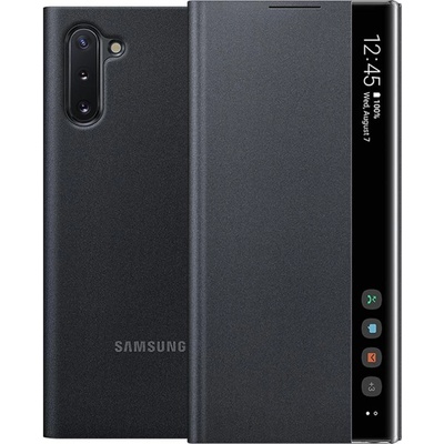 Samsung Оригинален Калъф Clear View за Samsung Galaxy Note 10 - Черен (8806090029479)