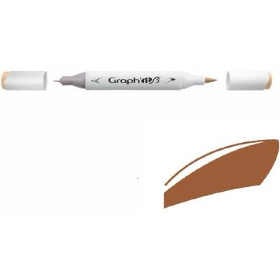 Lihová fixa GRAPH'IT oboustranná Brush & Fine, Desert Rose