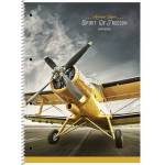 Shkolyaryk Publishing House Спирална тетрадка, a4+, линирана, 80 страници, shkolyaryk "Духът на свободата", смесена a4-080-6710l (a4-080-6710l)