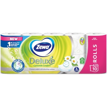 Zewa Deluxe Camomile Comfort тоалетна хартия 10бр (Z367568/6)